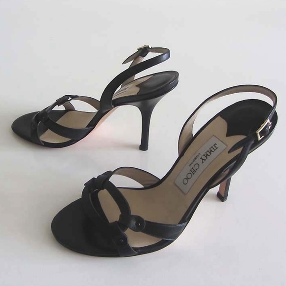 Jimmy Choo Shoes - Jimmy Choo ring accent slingback sandals 37 7 US